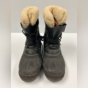 Kamik Boots Rubber/Leather Removable Inserts Made in Canada Size‎ 7 Cold Weather